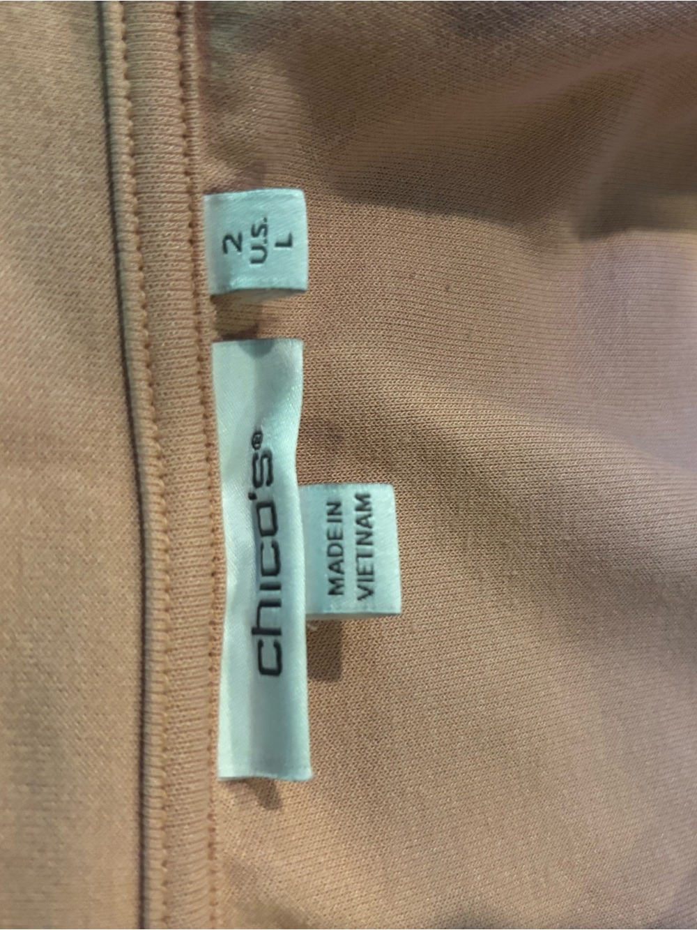 Chico's Light Pink Athletic Zip-Up Jacket - Picture 3 of 3
